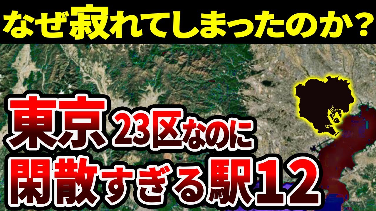 【なぜ廃れた？】東京23区の閑散駅ランキングワースト12【ゆっくり解説】