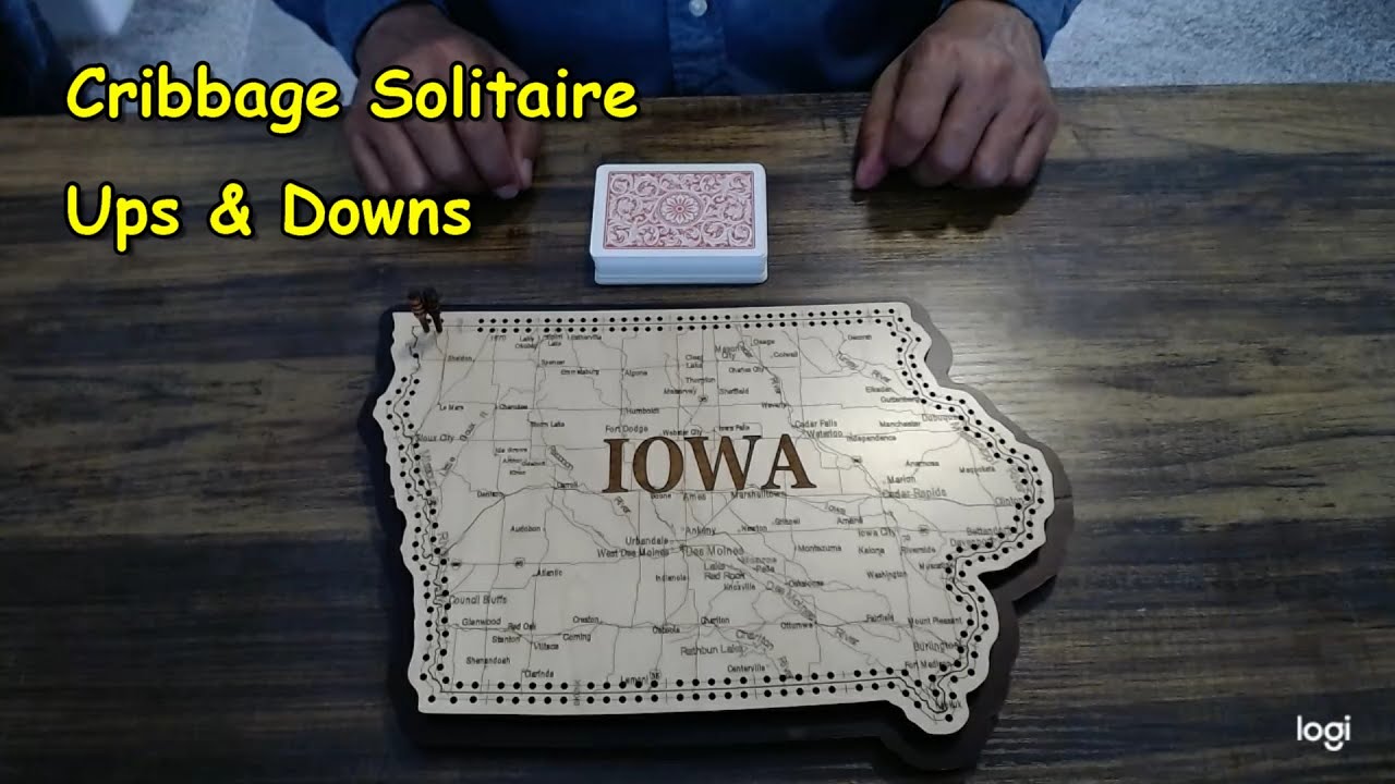 Cribbage Solitaire Ups and Downs
