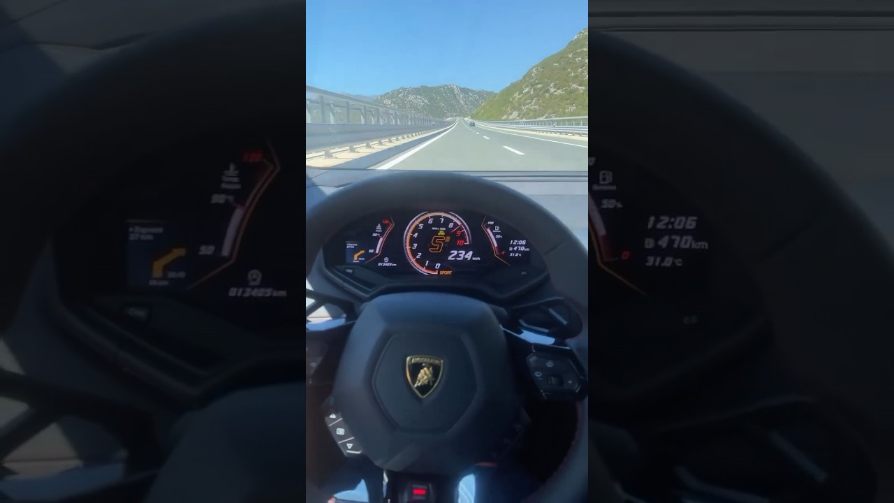 @Lamborghini Lamborghini Huracan Evo *300* km/h (no speed limit) #huracanevo #souravjoshivlogs