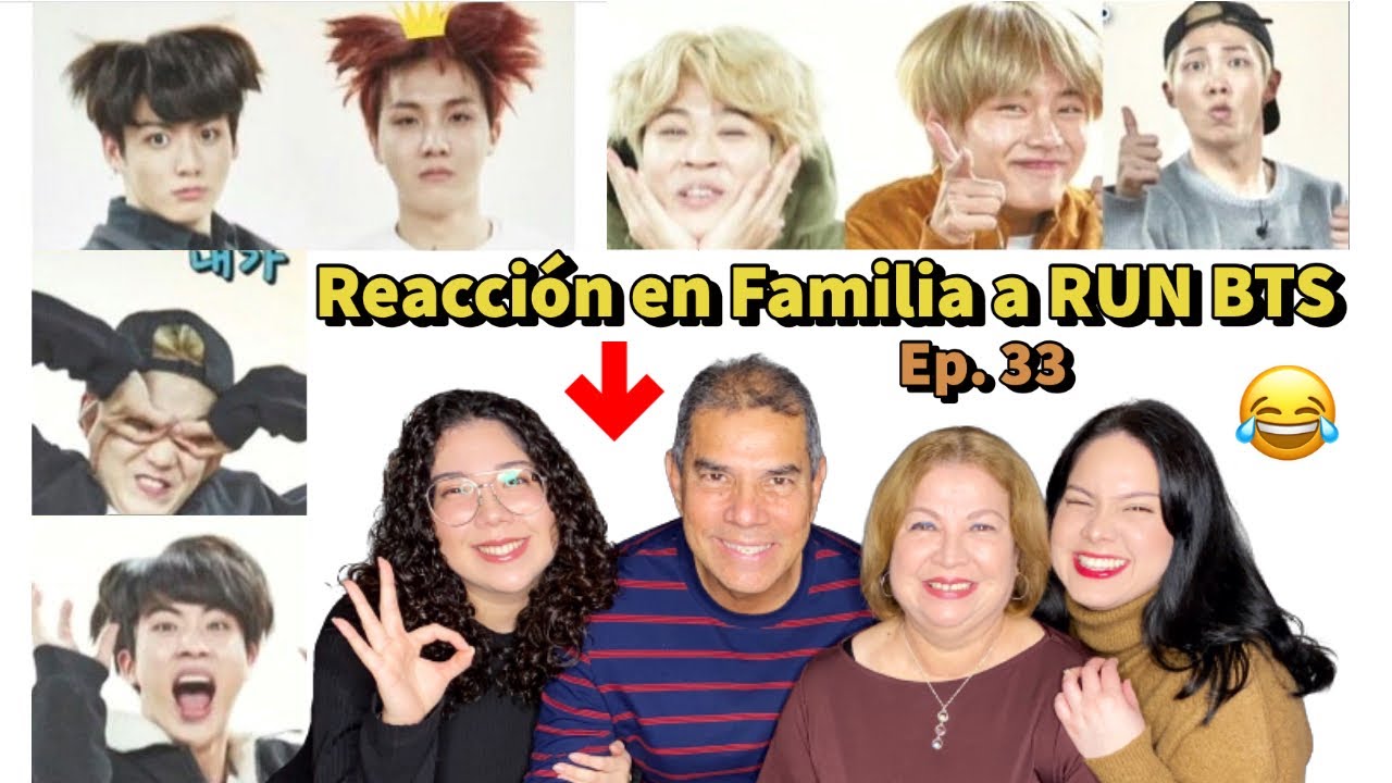 BTS RUN | Reacción EN FAMILIA!! 😂📸  |  Ep. 33