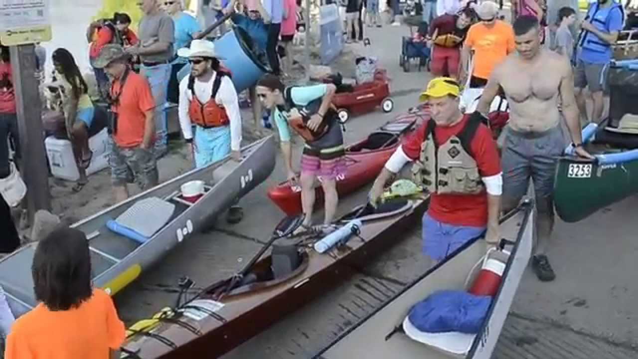 And they&rsquo;re off: Paddlers start Missouri River ra
