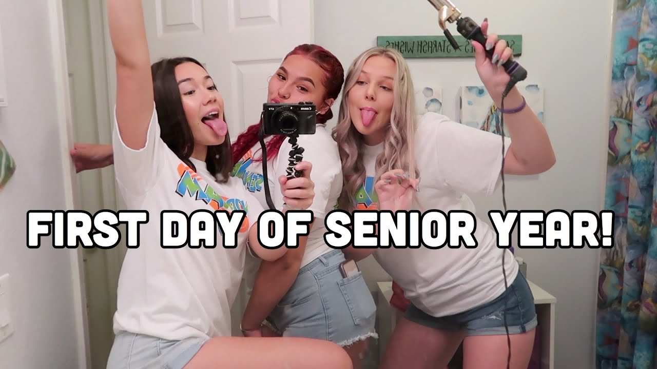 My First Day of SENIOR YEAR grwm + vlog