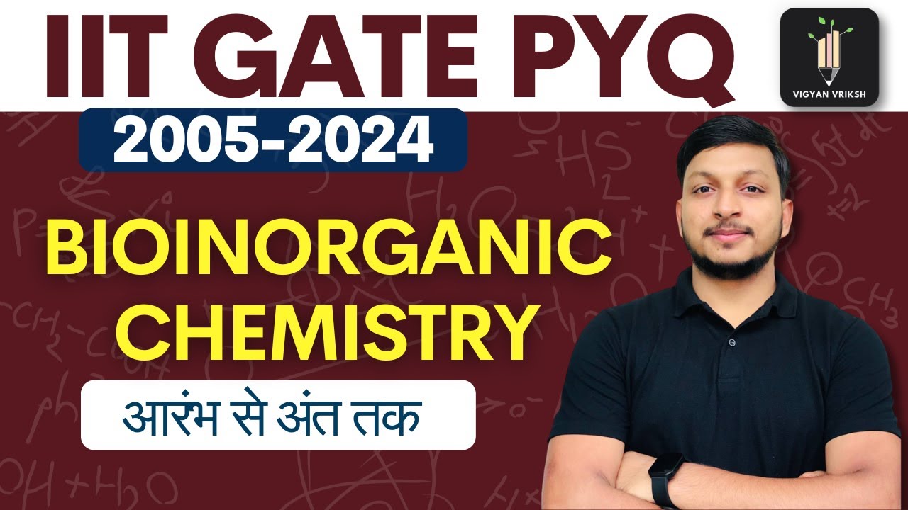 Bioinorganic Chemistry IIT GATE PYQ (2005 - 2024) A to Z