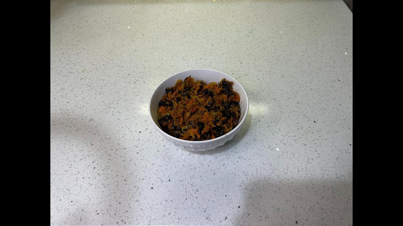 Vegan dish----carrot & blackbeans thoran
