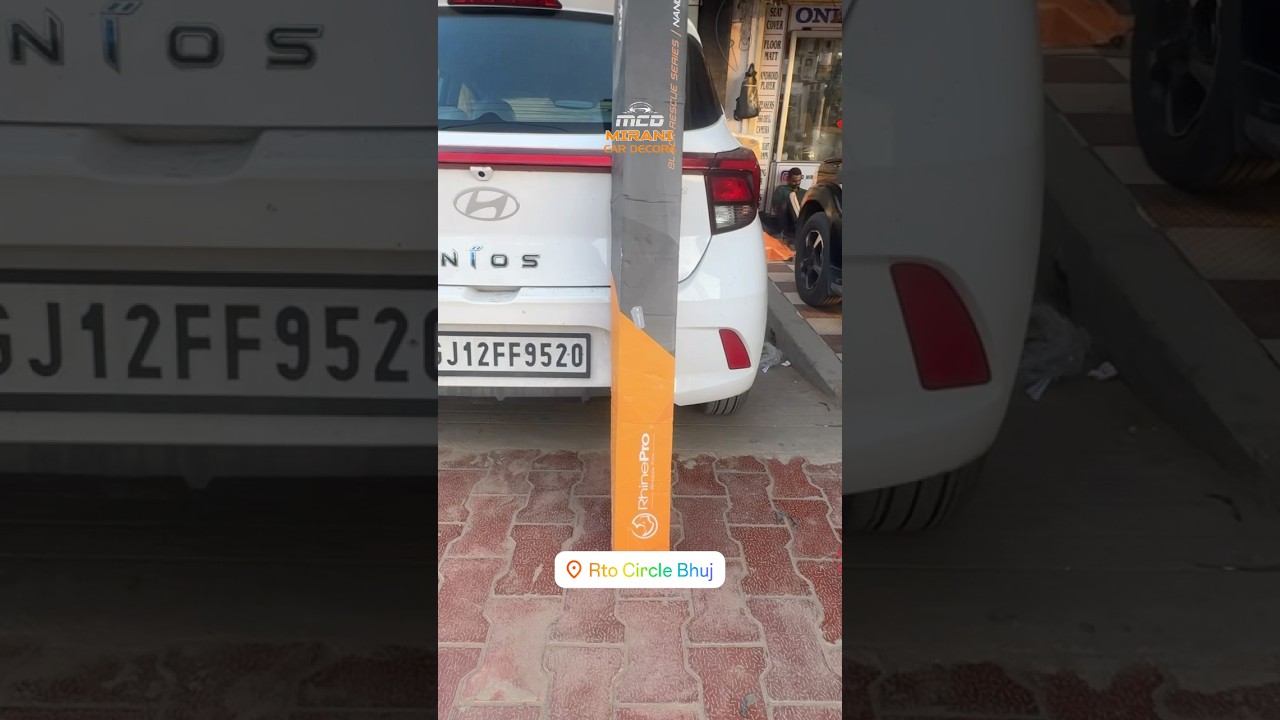 Rhine pro film in nios / best accessories in bhuj / mirani car decor / heat rejection film / Hyundai