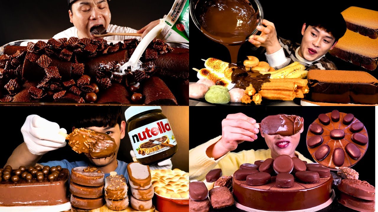 🍦ASMR MUKBANG DESSERT COMPILATION🍫 | Eating Chocolate, Ice Cream, Cake & Sweet Treats!