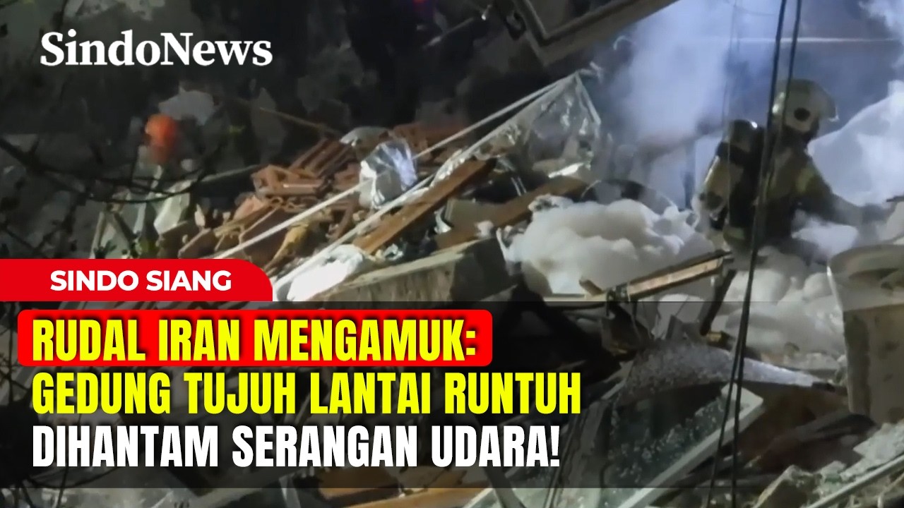 RUDAL IRAN MENGAMUK: Gedung Tujuh Lantai Runtuh Dihantam Serangan Udara! | Sindo Siang | 06/04