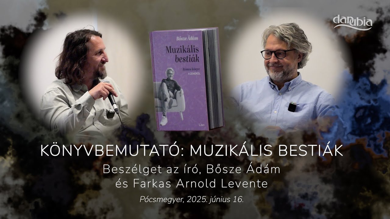 A Muzikális bestiák című kötet bemutatója - Beszélget az író Bősze Ádám és Farkas Arnold Levente