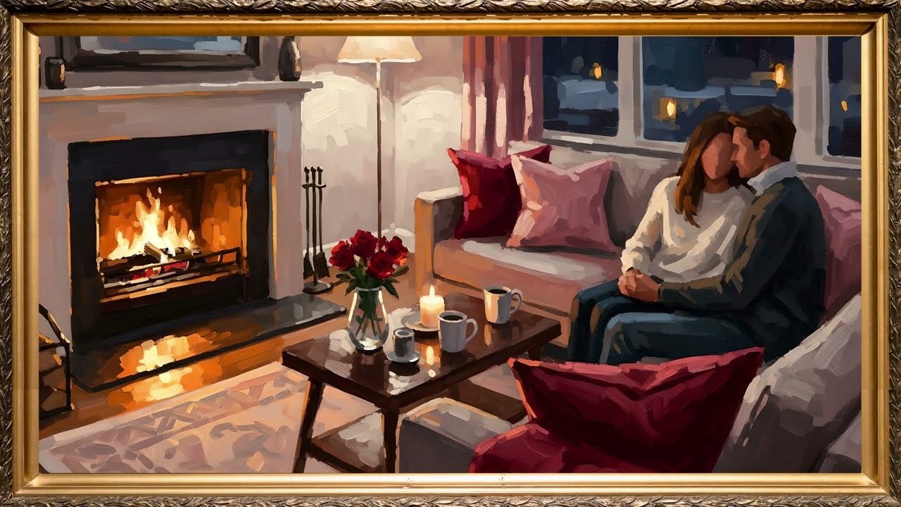 Romantic Valentine’s Day Paintings | 4K Cozy Love TV Art Screensaver