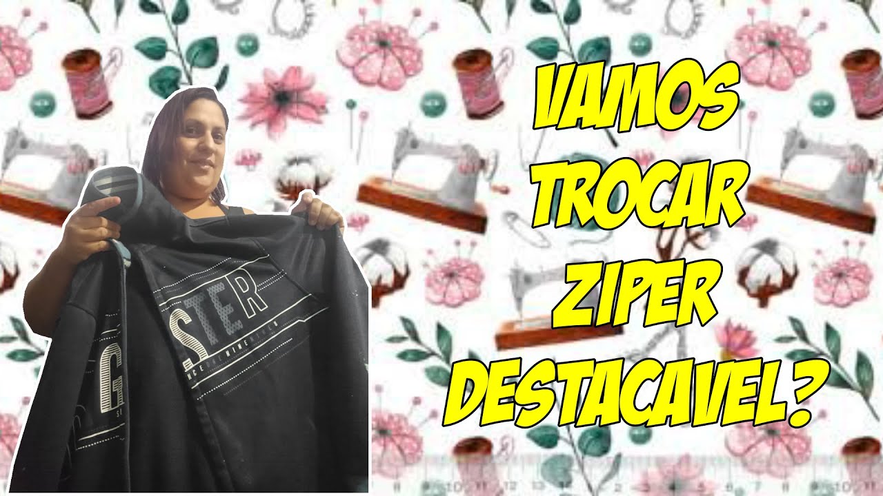 Como trocar ZÍPER DESTACÁVEL de CASACO 🧥🧥🧥