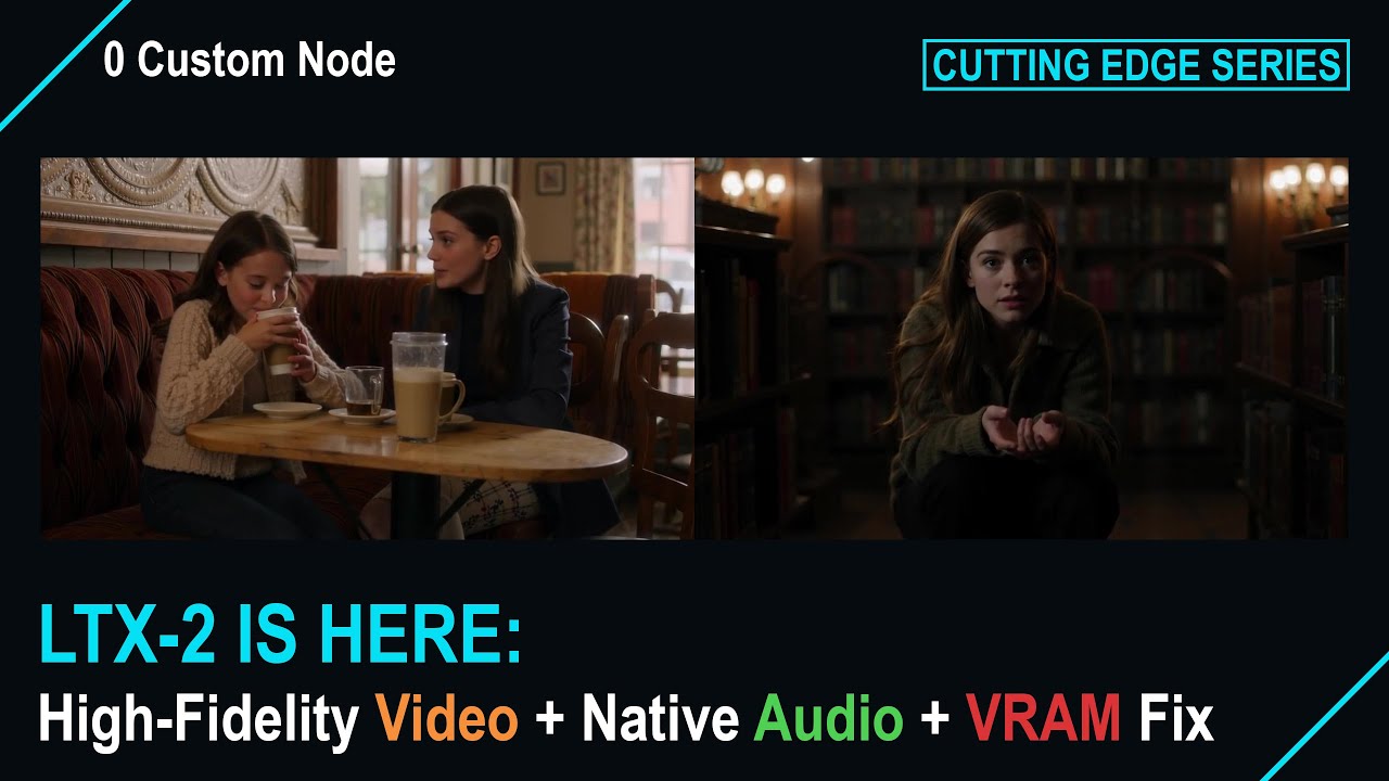 🔵 LTX-2 ComfyUI Guide: High-Fidelity Video + Native Audio + VRAM Fix (ComfyUI Cutting Edge Series)