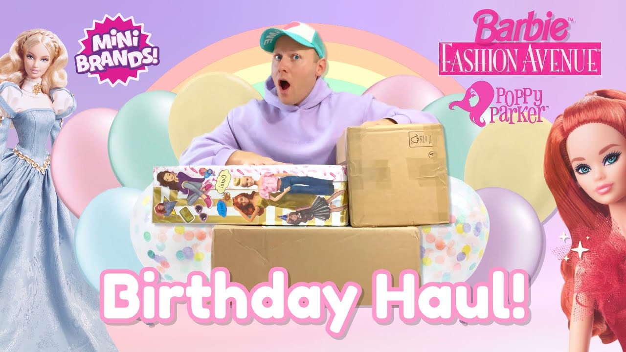 Кукольная кукла на день рождения! 🧁🎁🎈 ЧАСТЬ 1 (Коллекционная Барби, Поппи Паркер, мини-бренды и м...