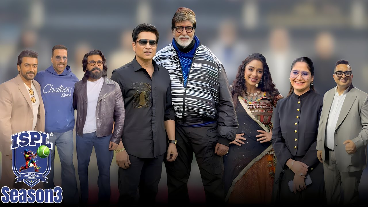 ISPL Season 3 | Amitabh Bachchan, Sachin Tendulkar among, Ram Charan other celebs |