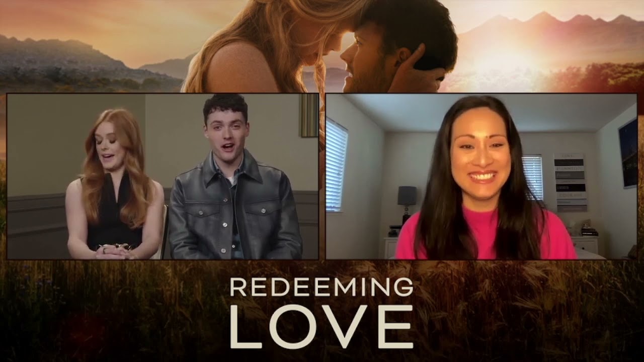 Tom Lewis and Abigail Cowen in Redeeming Love