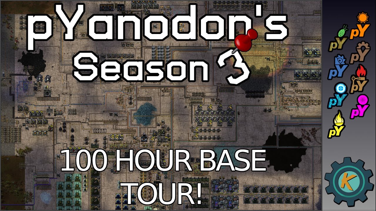 100 часов в pYanodon's &mdash; это УДИВИТЕЛЬНО &mdash; Базовый тур 1 &mdash; Factorio pYanodon's S3