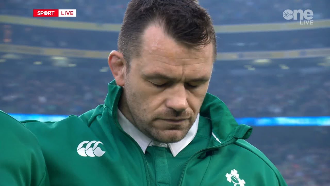 Amhrán na bhFiann on historic day for Irish Rugby and Cian Healy