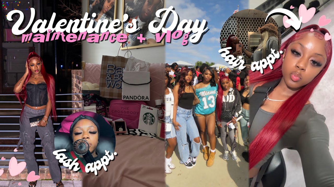 VALENTINE’S DAY: MAINTENANCE + VLOG(appointments, grwm, gifts, pictures,+more)||Destiny Ja’Nay