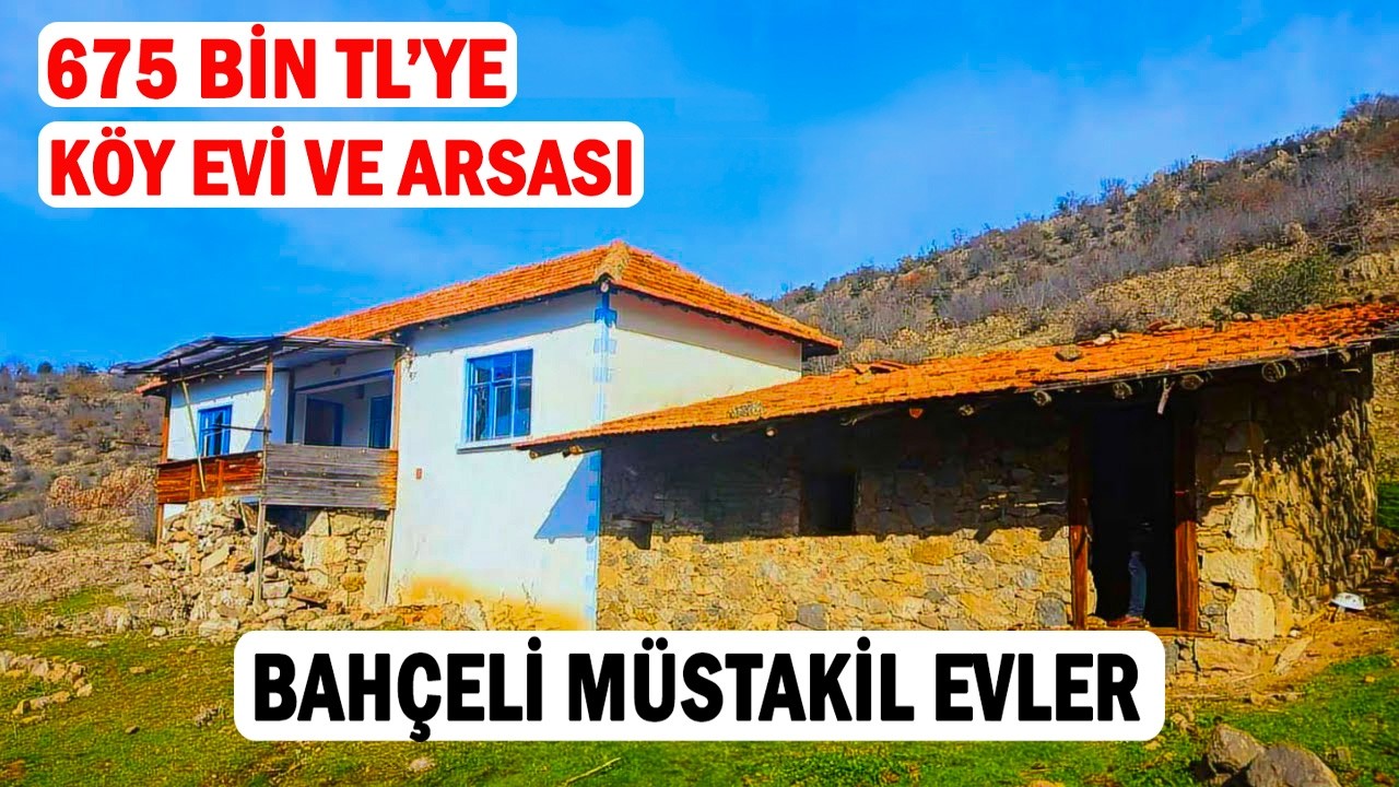 670 Bin TL'ye Bahçeli Köy Evi | Satılık Müstakil Evler, Köy Evleri