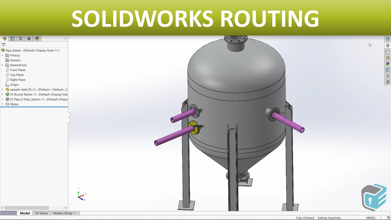 SOLIDWORKS Routing - Start Route
