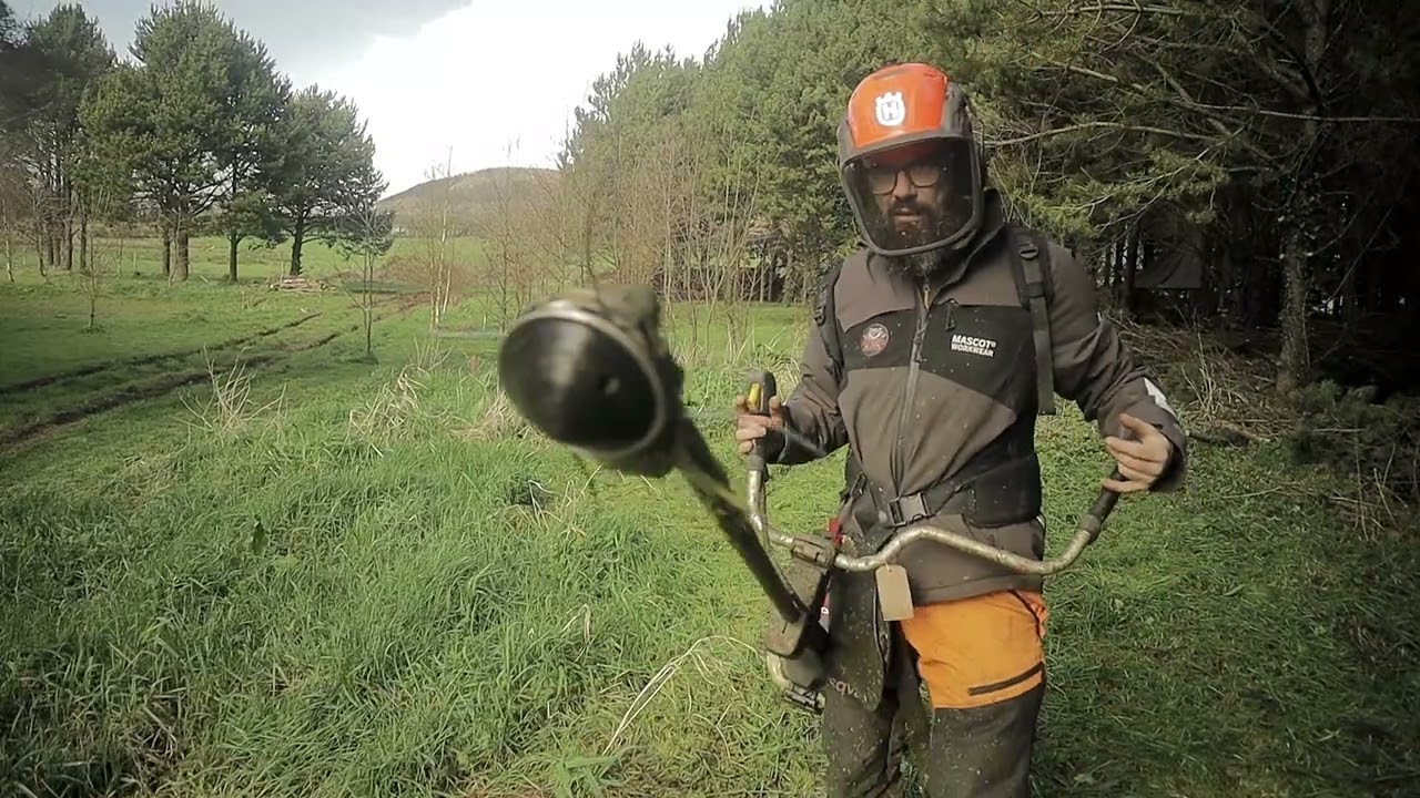 Oregon Jet Fit Strimming The Veg Garden - Garden Update