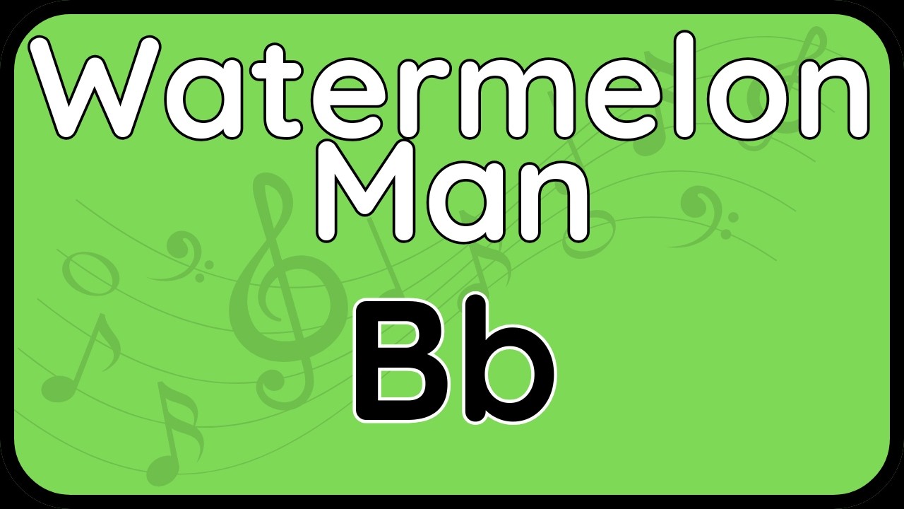 Watermelon Man · Backing Track (Bb Version) for Tenor, Soprano Sax, Trumpet & Clarinet