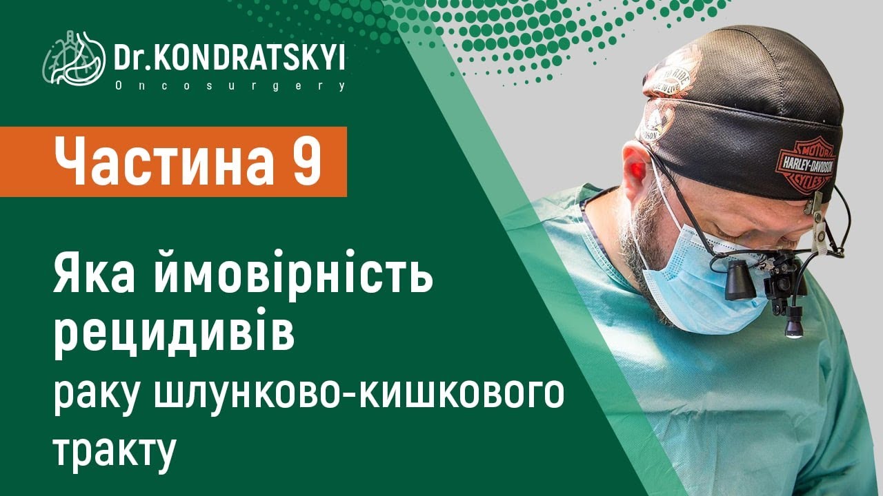Частина 9 Рак шлунка. Яка ймовірність рецидивів раку шлунково-кишкового тракту