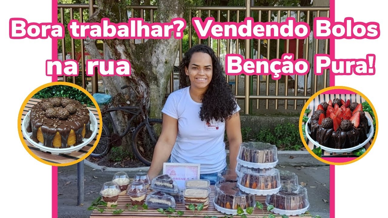 VLOG:PRIMEIRO DIA VENDENDO BOLO  NA RUA/DELIVERY EM CASA/DELIVERY DE DOMINGO...