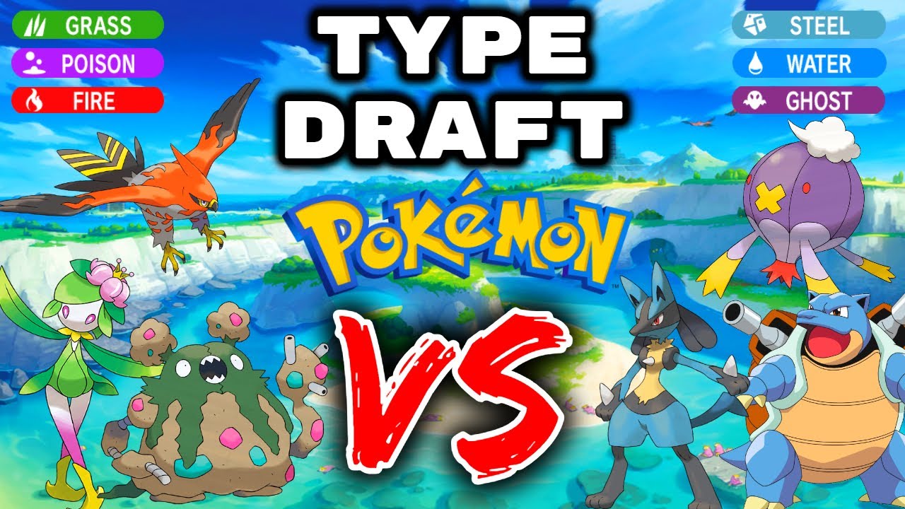 We Draft All POKEMON TYPES. Then We FIGHT! - Pokemon Sword and Shield