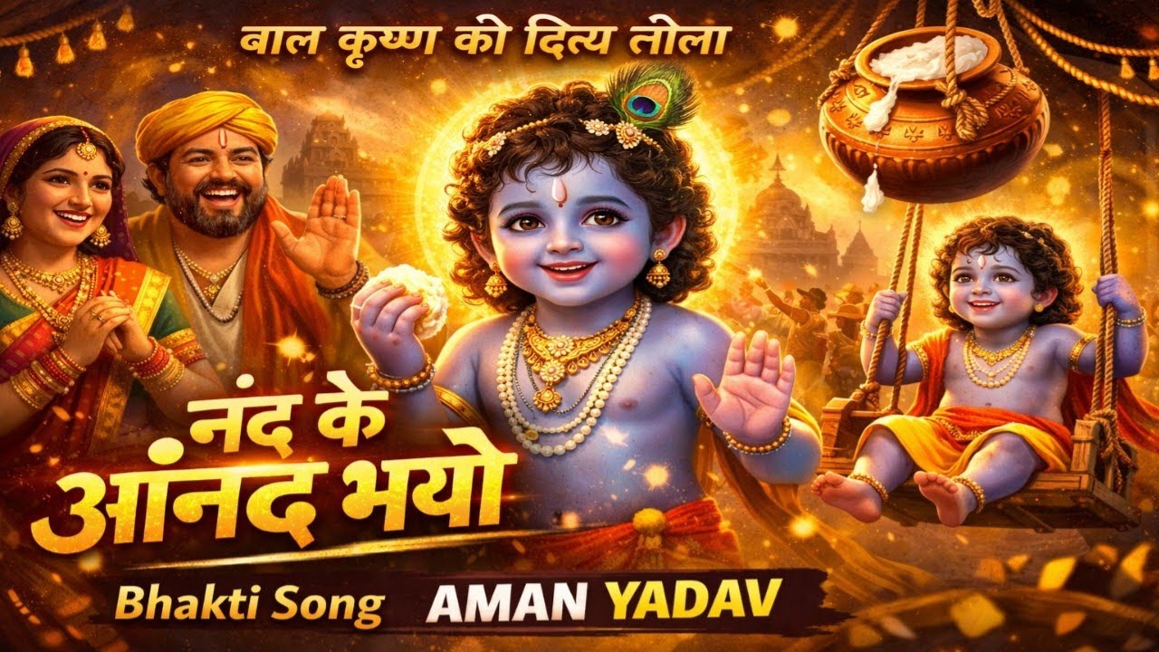 नंद के आनंद भयो | बाल कृष्ण की दिव्य लीला | Bhakti Song Aman Yadav #video #bhaktisong #radhakrishna