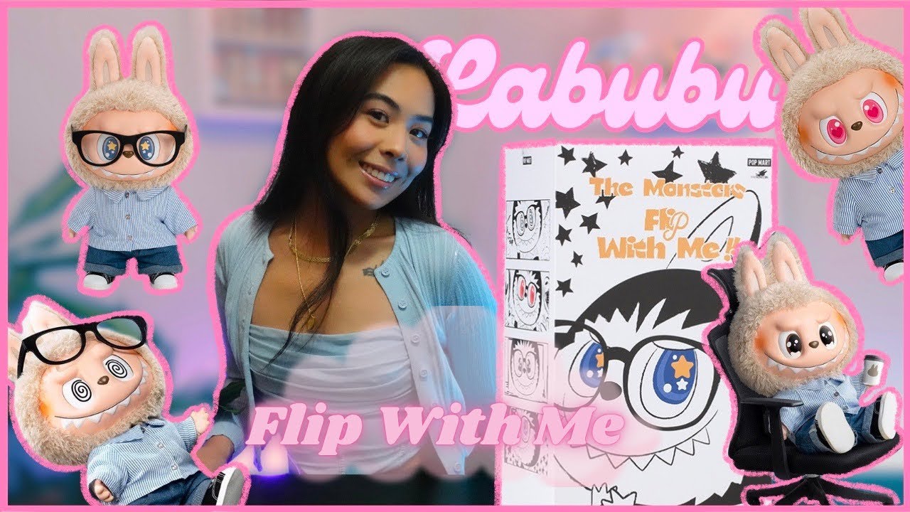 Распаковка очаровательной игрушки LABUBU «Flip With Me» 🎀✨ | + Текущая коллекция Labubu