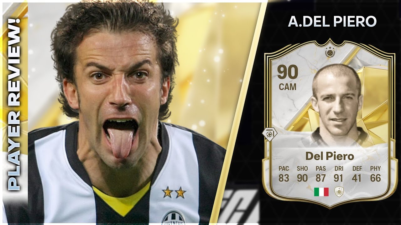HIS SHOOTING SHOULD BE ILLEGAL!!!!!!! 90 RATED ICON DEL PIERO PLAYER REVIEW