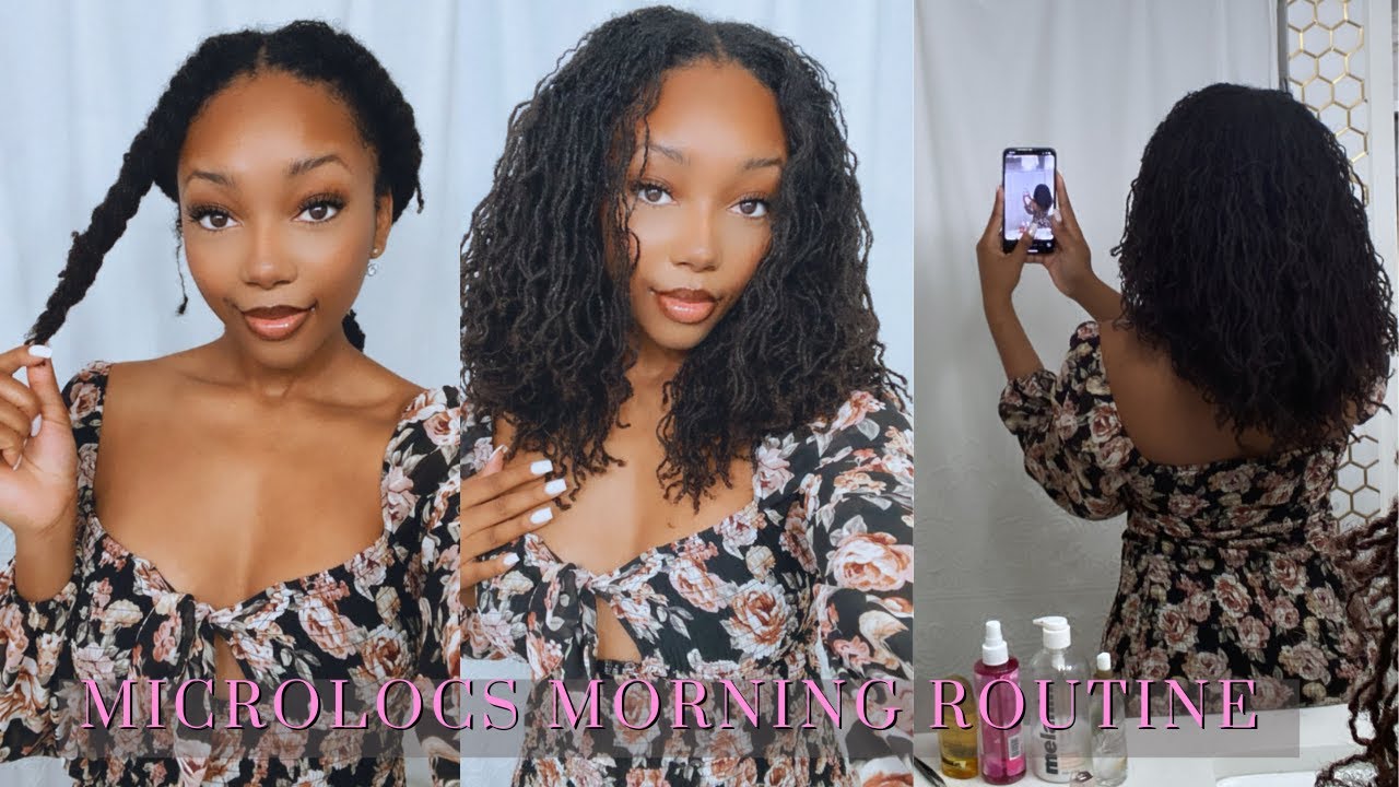 DIY Microlocs Morning Routine | TyKara Ann