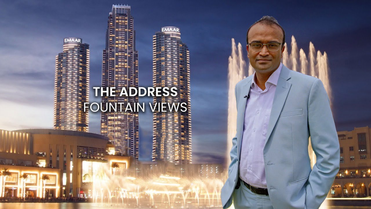 Address Fountain Views Tour _One Bedroom with Burj Khalifa View _Downtown Dubai Real Estate