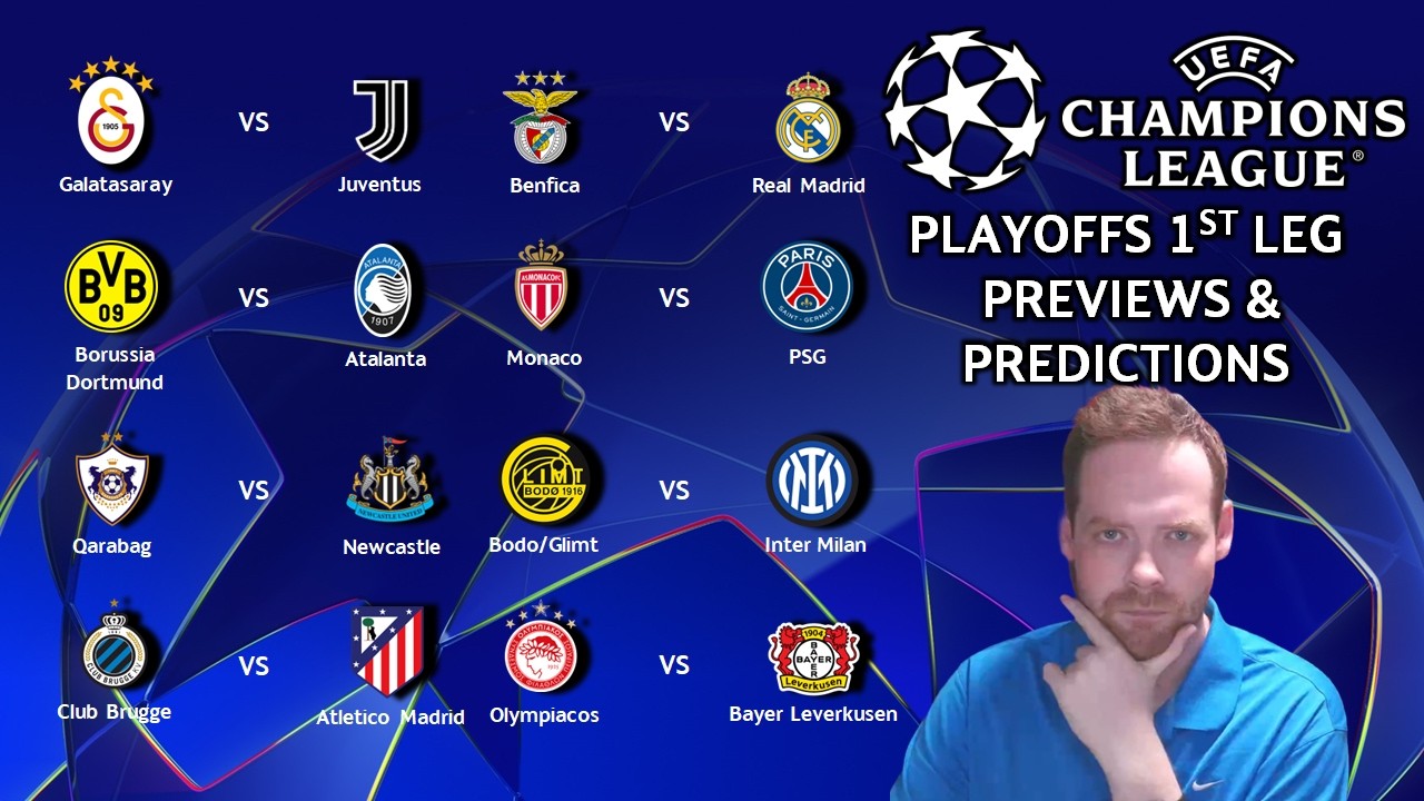 Мои обзоры и прогнозы на первые матчи плей-офф Лиги чемпионов! #ucl