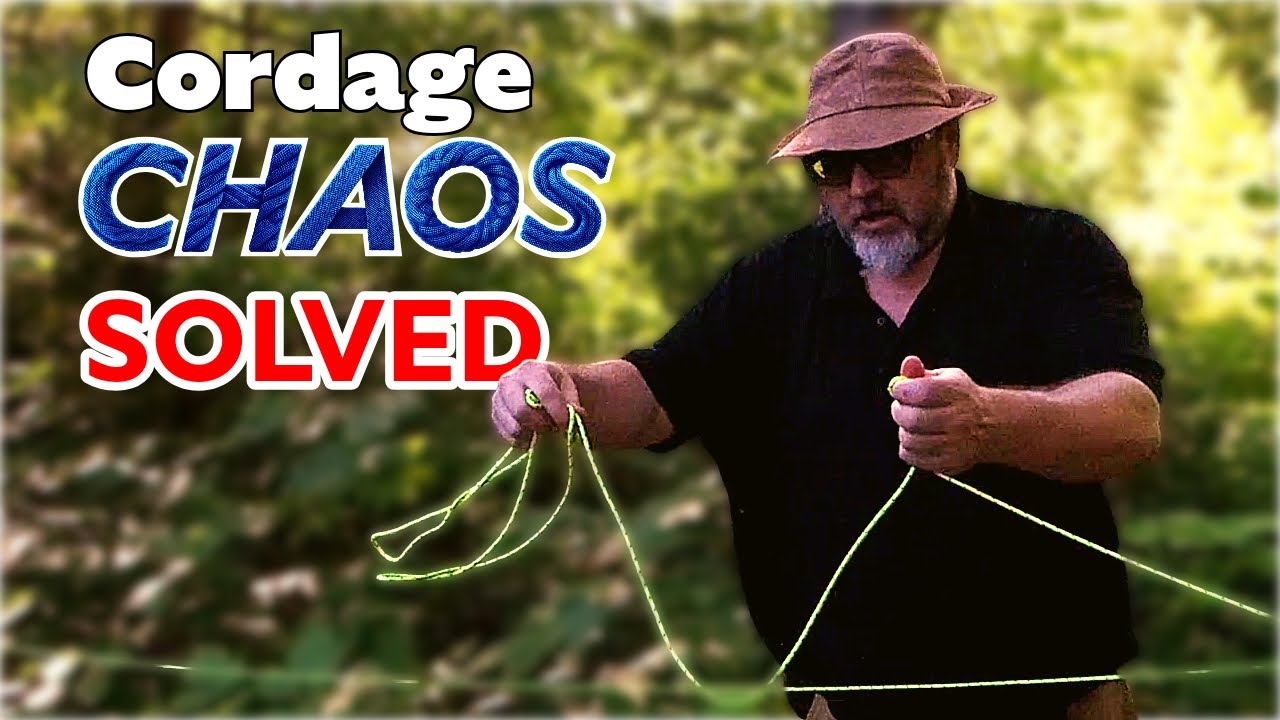 BlindGuy Bushcraft: Camp Cordage Chaos? Winding Technique for Instant Use! #videos #tutorial  #knot