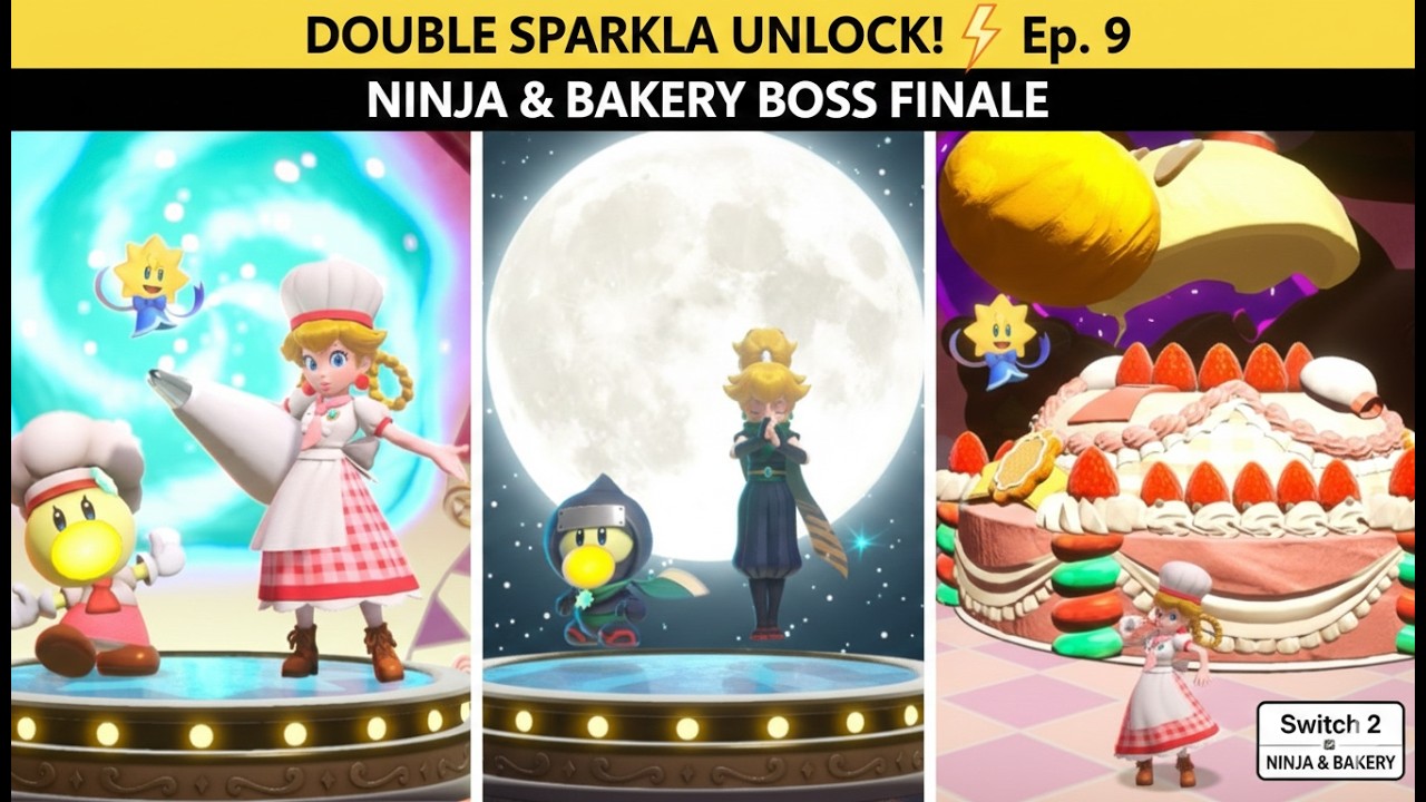 DOUBLE SPARKLA RESCUE! 🥷🍰 Ninja & Bakery Sparklas Freed! | Princess Peach Showtime Ep. 9