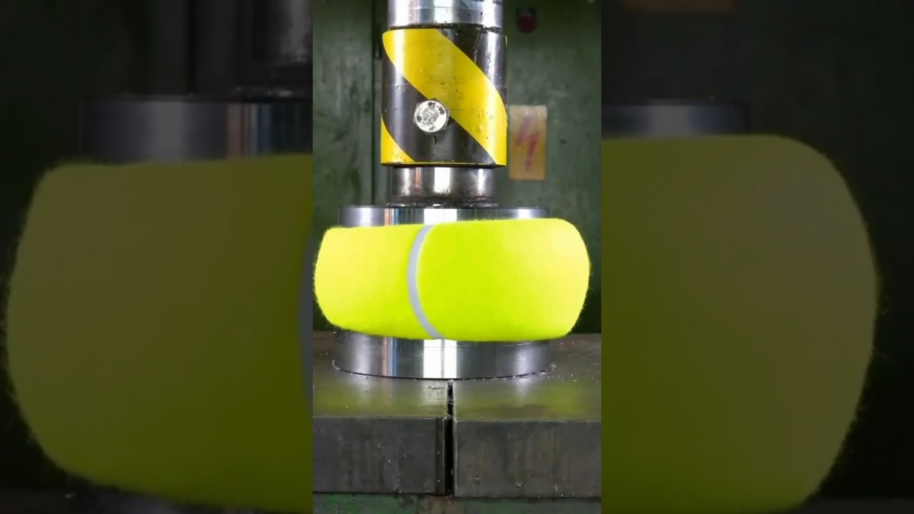 Crushing 😱Crayons and Balls With Hydraulic Press #hydraulicpress #crushing #sati......