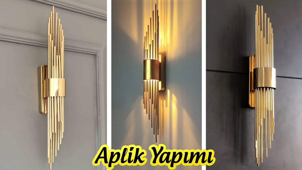 Muhteşem Bir Aplik Yapımı | Ev İçin Dekoratif Aydınlatma Projeleri