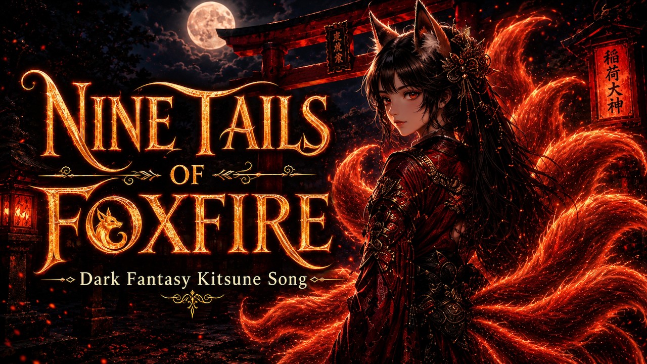 Nine Tails of Foxfire | Dark Japanese Fantasy Song | Dark Kitsune Song