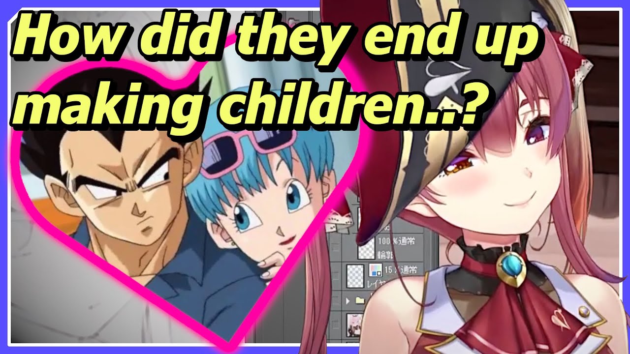 Marine Wants To Know How Bulma Seduced Vegeta + Various Other DBZ Questions [ENG sub] [Hololive]