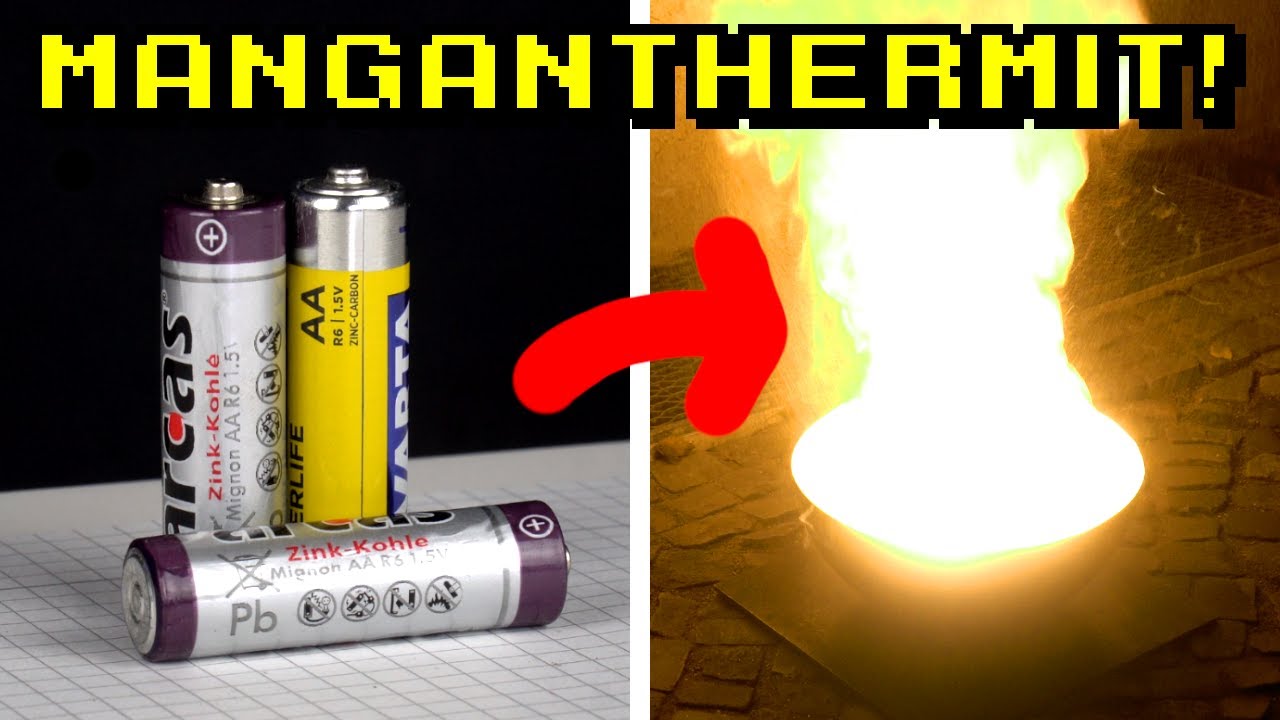 Wie man Thermit aus Mangan Batterien macht!