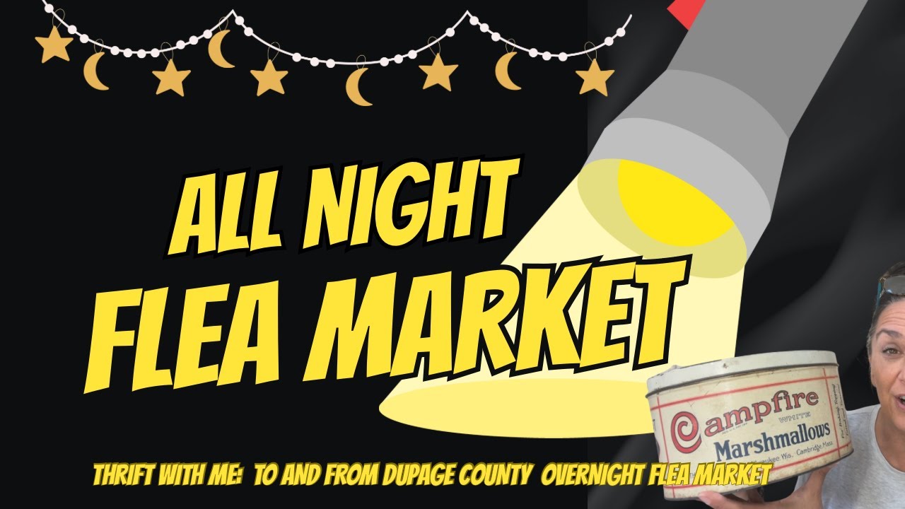 Thrift With Me | Night Flea Market:Dupage | Vintage Finds | Marshmallow Tin | Reseller | Booth Owner