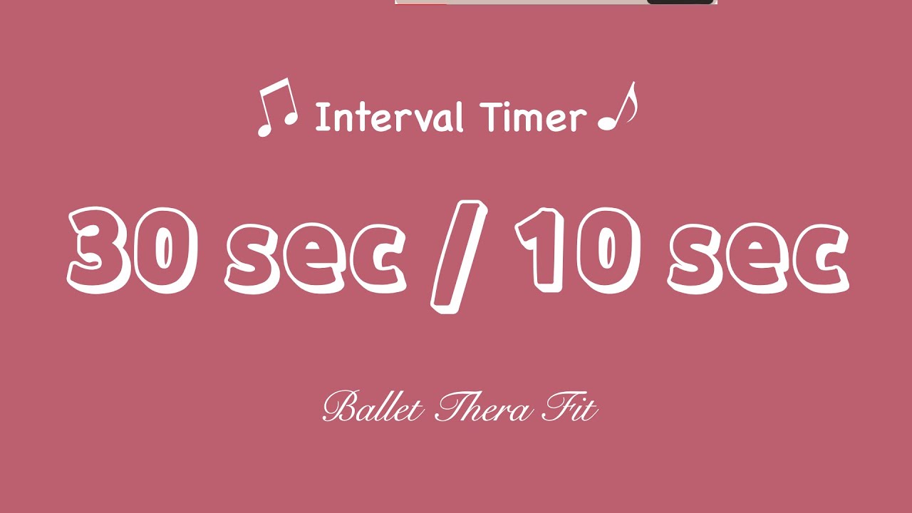 ⏱️ [ + Music ]타이머 30/10 [Interval timer 30 sec / 10 sec]