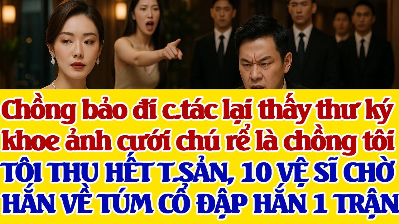 Chồng đi c.tác lại thấy thư ký khoe ảnh cưới chú rể là chồng tôi, TÔI THU HẾT T.SẢN, Đ-ẬP HẮN 1 TRẬN
