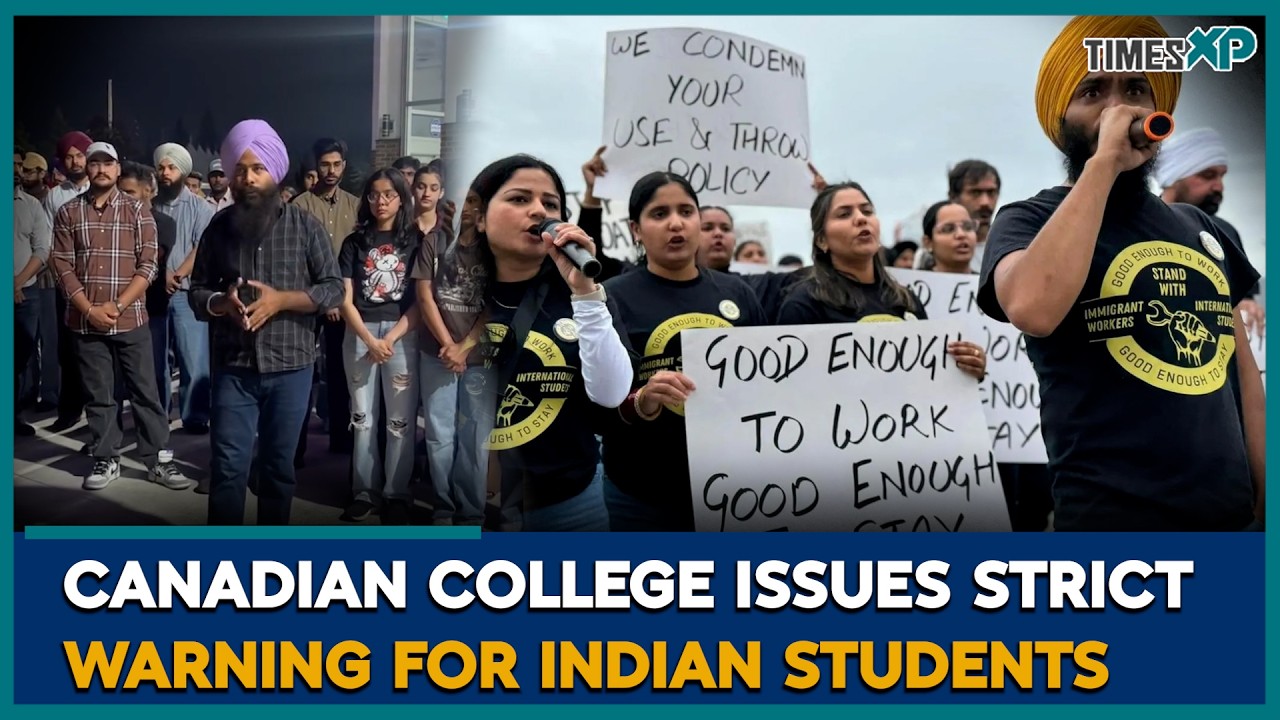 Canada College Warns Indian Students Over New Rules | Indians In U.S