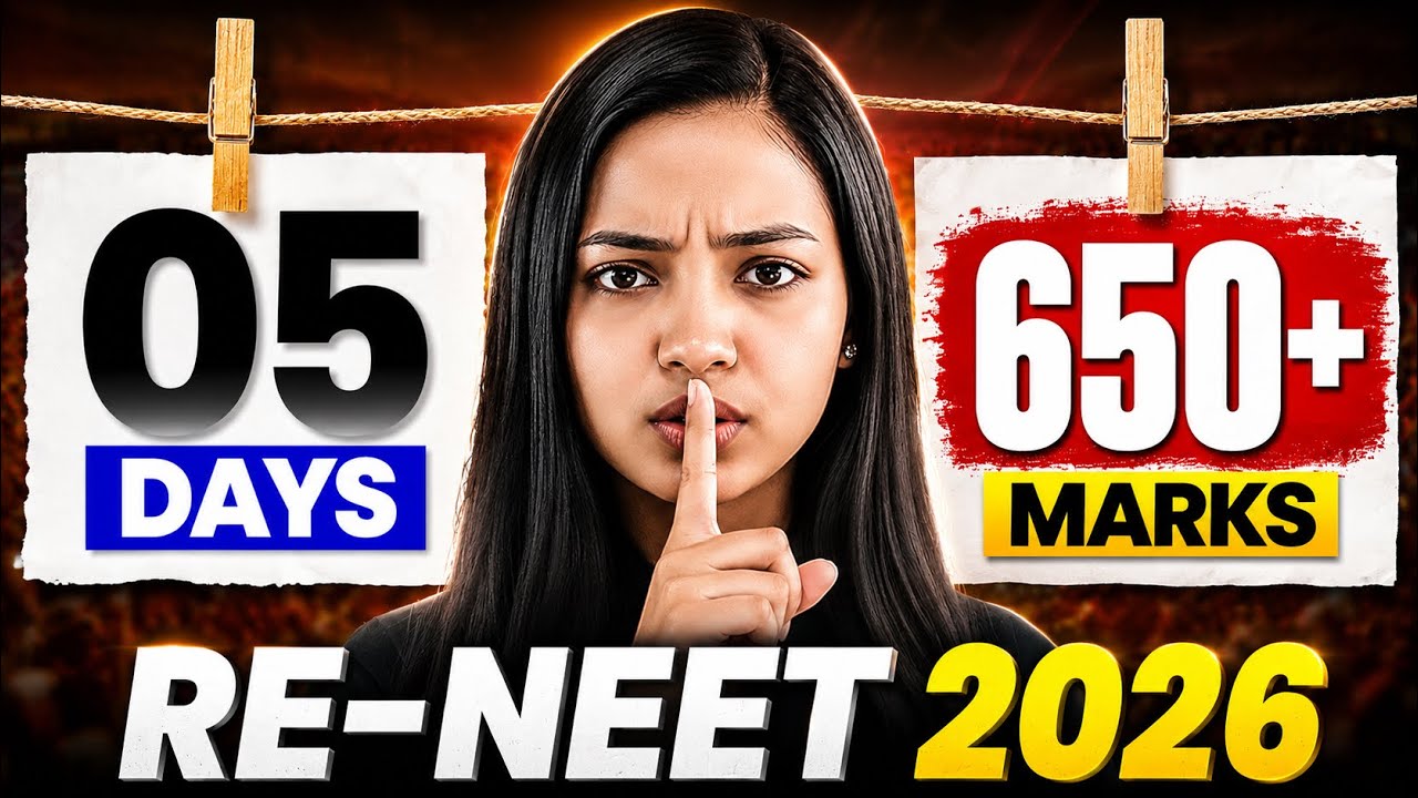 🚨5 Days Challenge to Score 650+ Marks in RE NEET 2026 I Follow this Blindly 