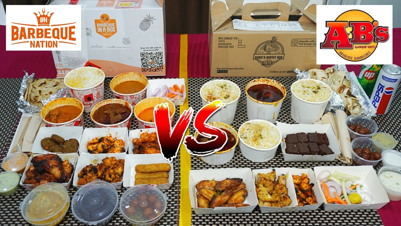 Buffet Box — Barbeque Nation против Absolute Barbecue | Barbeque Nation Box Non Veg | Miya's Spic...