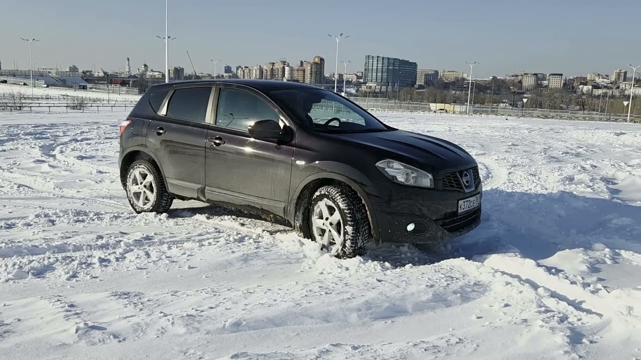 Обзор Nissan Qashqai j10 4wd, покатушки по снегу 