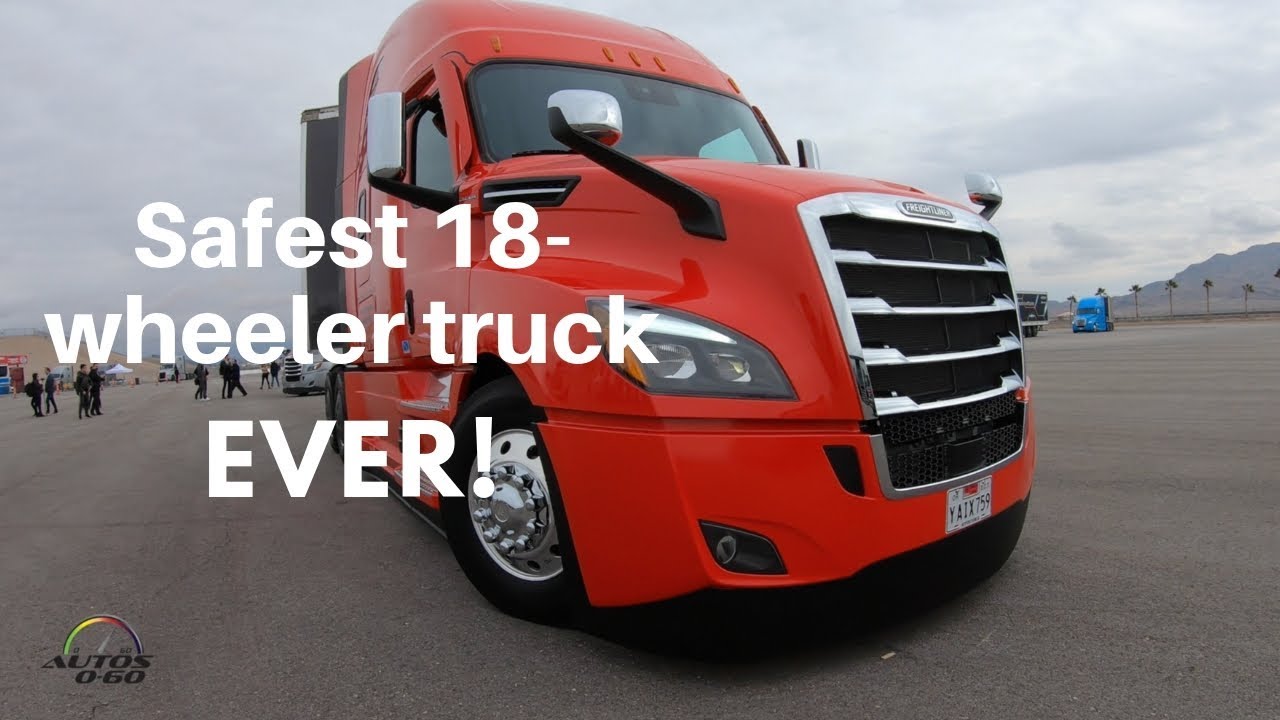 2019 Freightliner Cascadia with Detroit Assurance 5.0 demonstration at Las Vegas Motor Speedway
