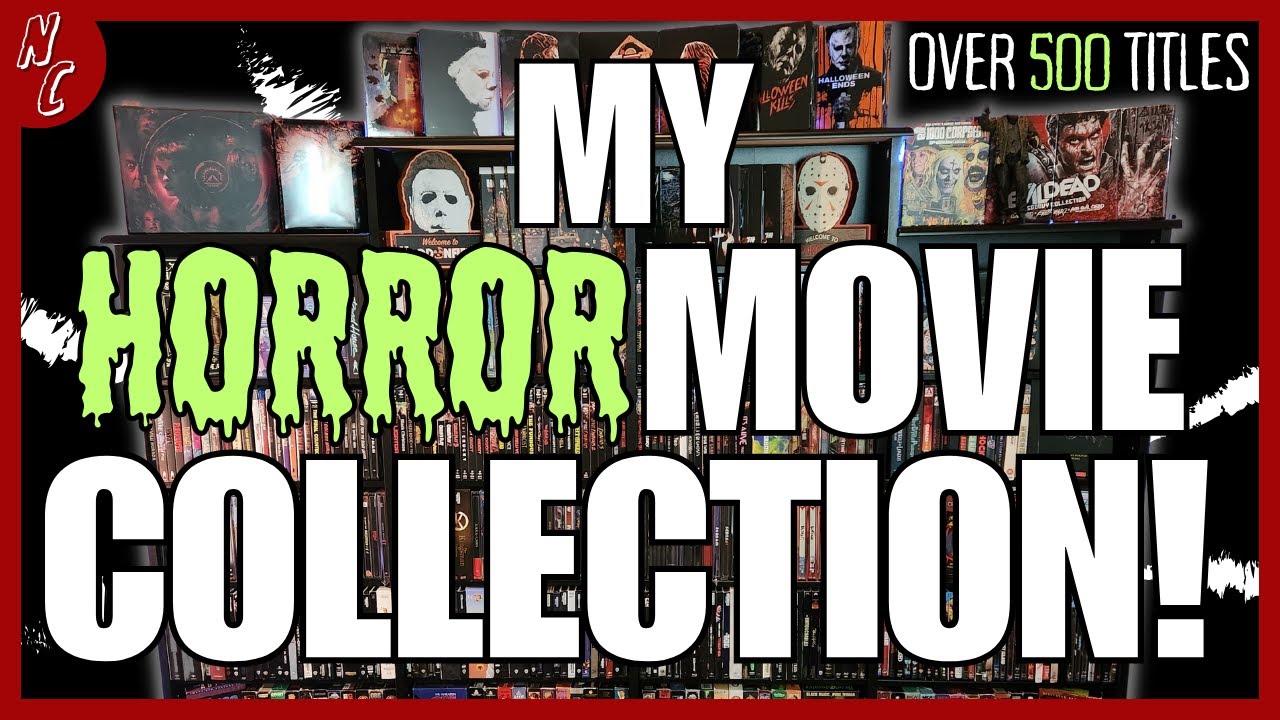 Вся моя коллекция фильмов ужасов (2023) | VHS в 4K | Более 500 наименований + многое другое!